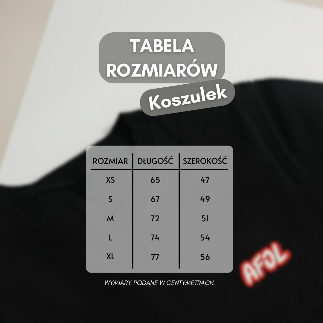 T-Shirt AFOL, CZARNA