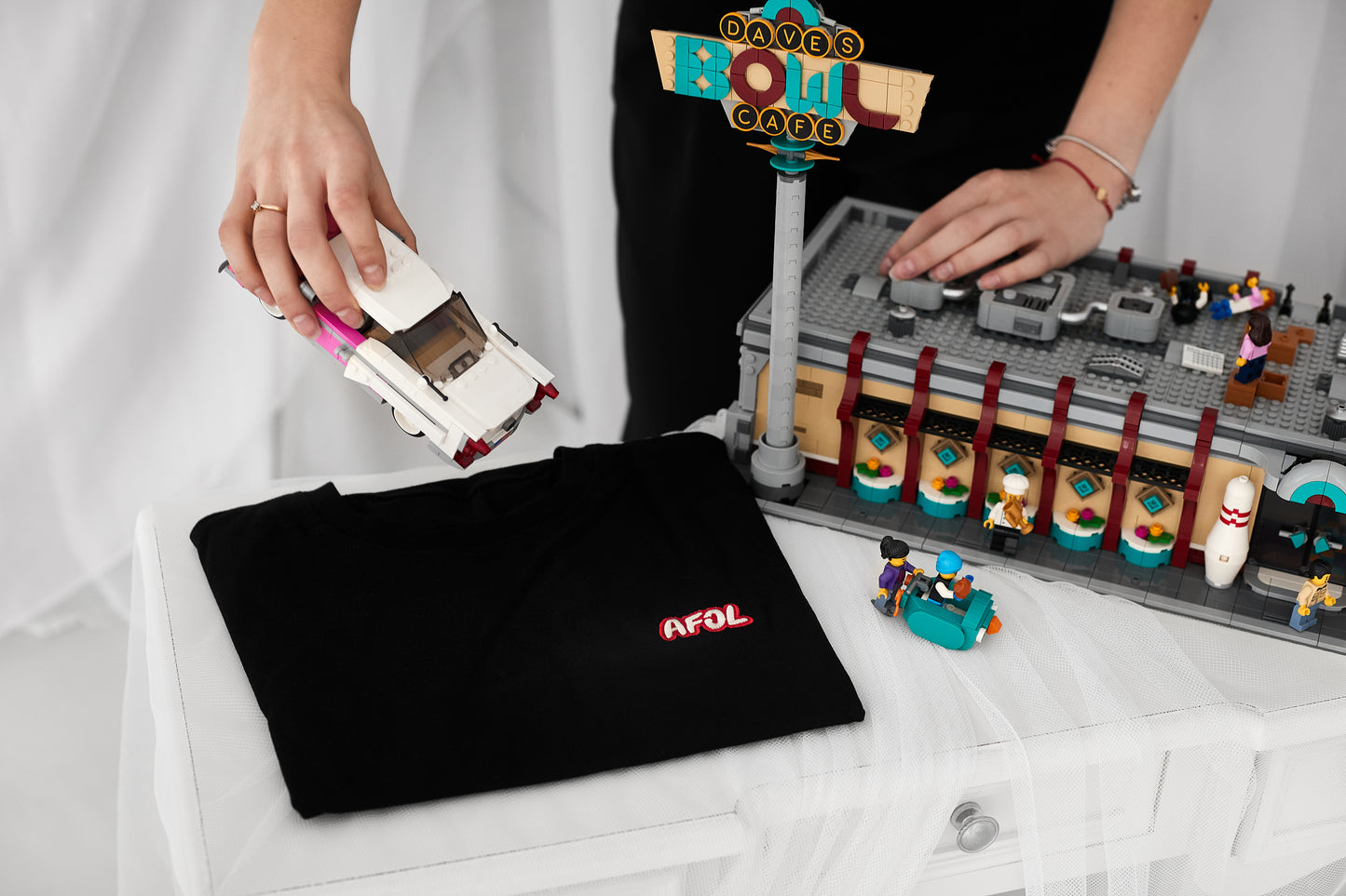 T-Shirt AFOL, CZARNA