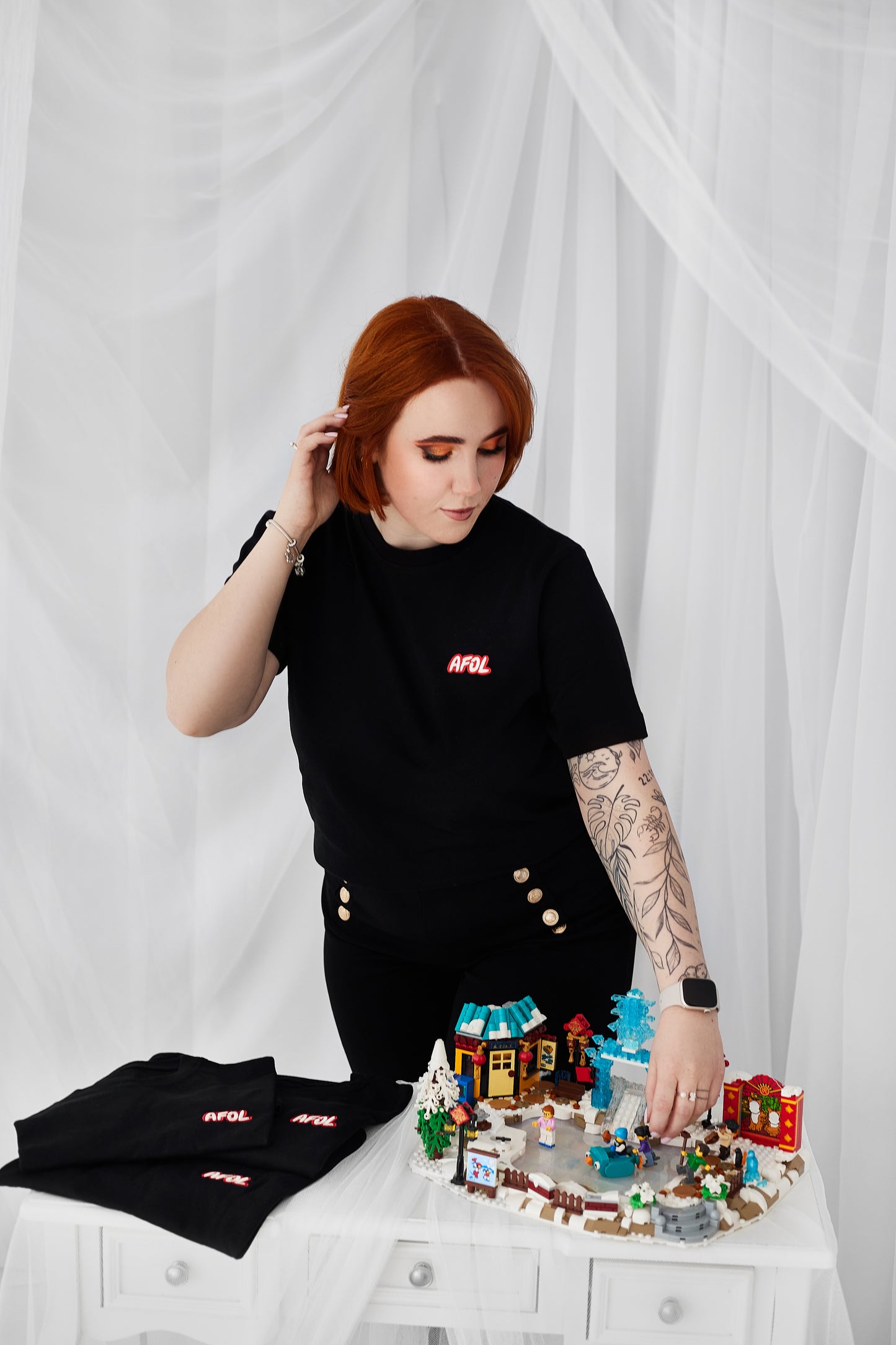 T-Shirt AFOL, CZARNA